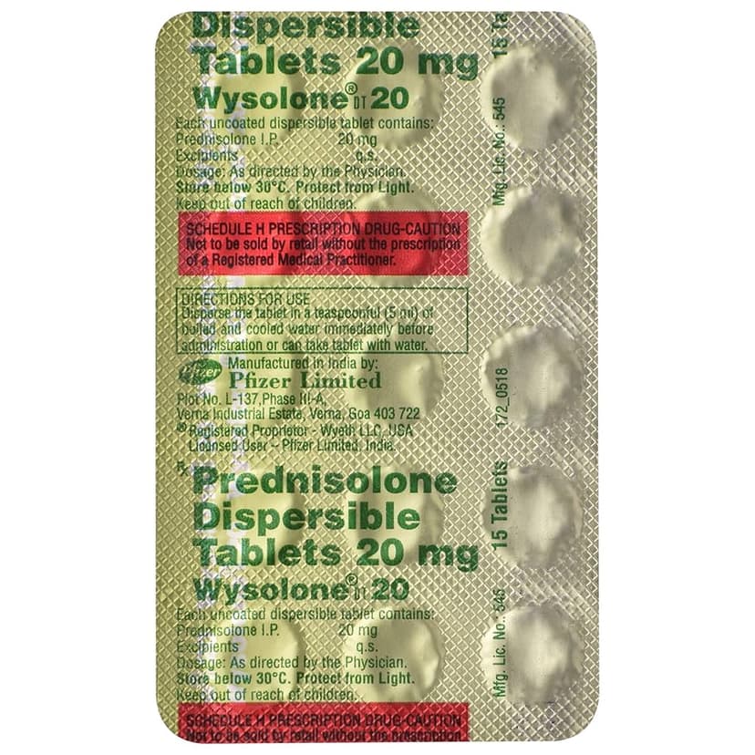 Wysolone 20 Mg (Prednidolone)