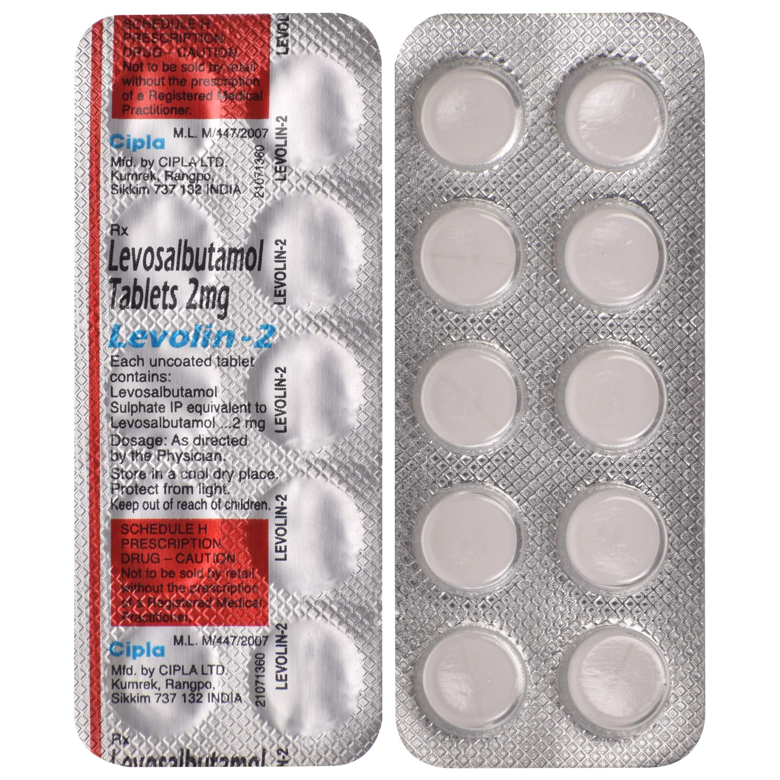 Levolin 2 Mg (Levosalbutamol)