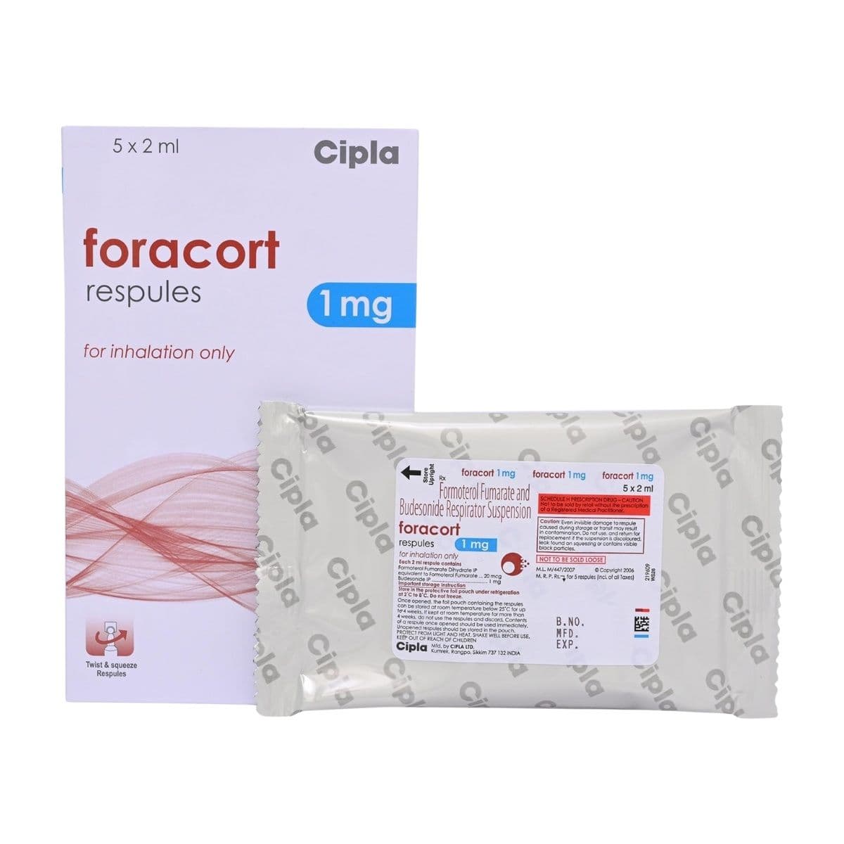 Foracort Respules 1 Mg (Budesonide/Formoterol)