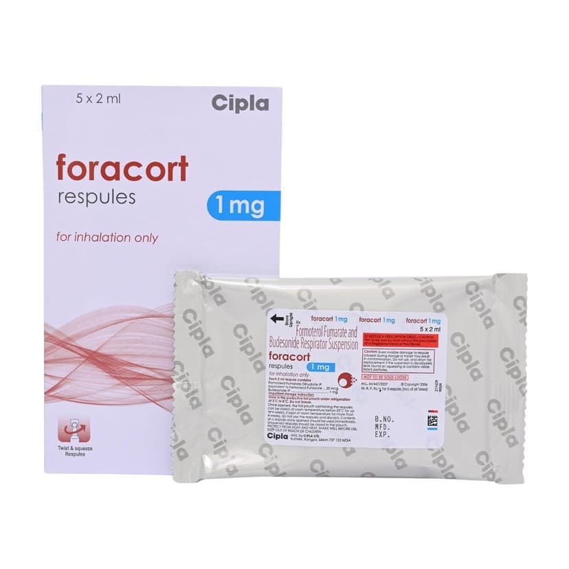 Foracort Respules 1 Mg (Budesonide/Formoterol)