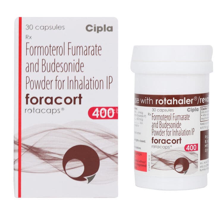 Foracort Inhaler 400 Mcg (Budesonide/Formoterol)