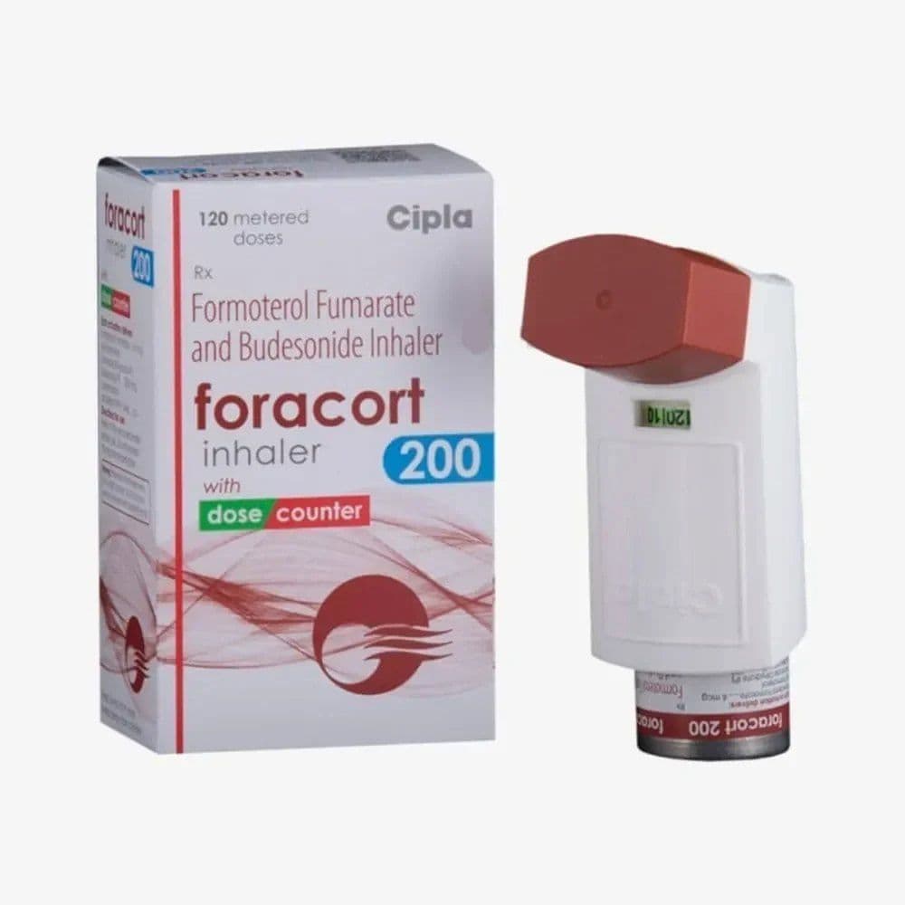 Foracort Inhaler 200 Mcg (Budesonide / Formoterol)