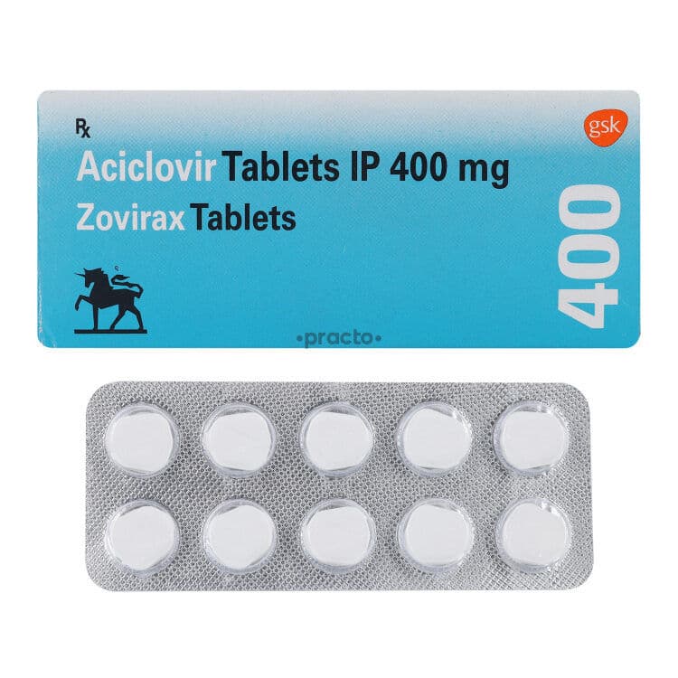 Zovirax 400 Mg (Acyclovir)