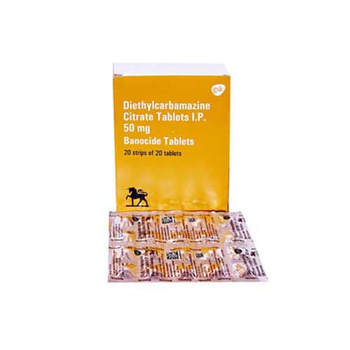 Banocide Forte 50 Mg (Diethylcarbamazine)