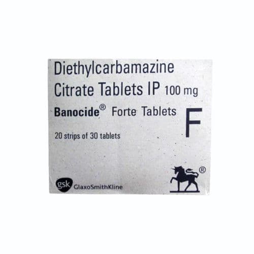 Banocide Forte 100 Mg (Diethylcarbamazine)