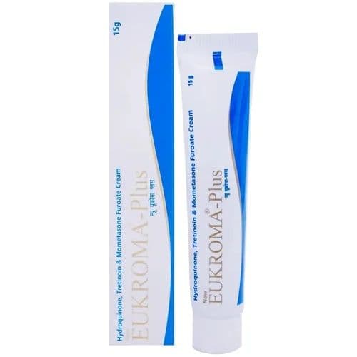 Eukroma Plus Cream 20gm (Hydroquinone /Tretinoin /Mometasone)
