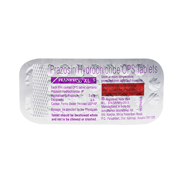 Prazopress XL 5 Mg (Prazosin)