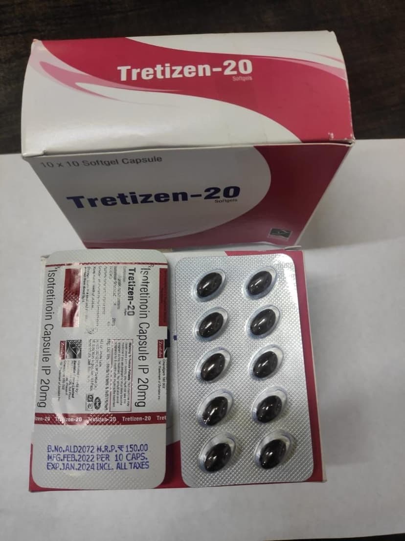 Tretizen 20 Mg Soft Capsule (Isotretinoin)