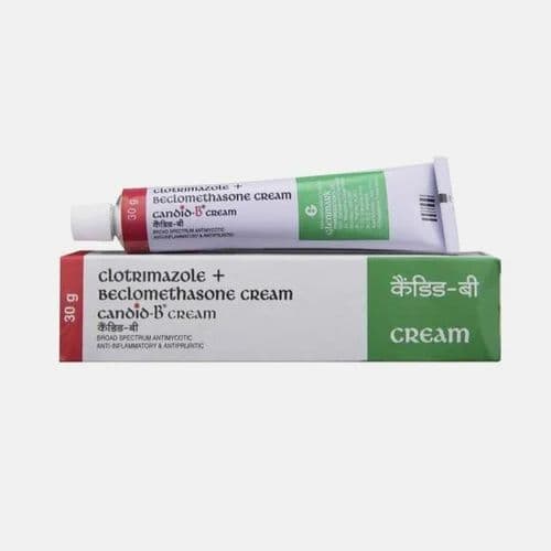 Candid B Cream 20 Gm (Clotrimazole/Beclometasone)